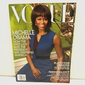 Vogue Magazine April 2013 First Lady Michelle Obama Cover Spring Fashion